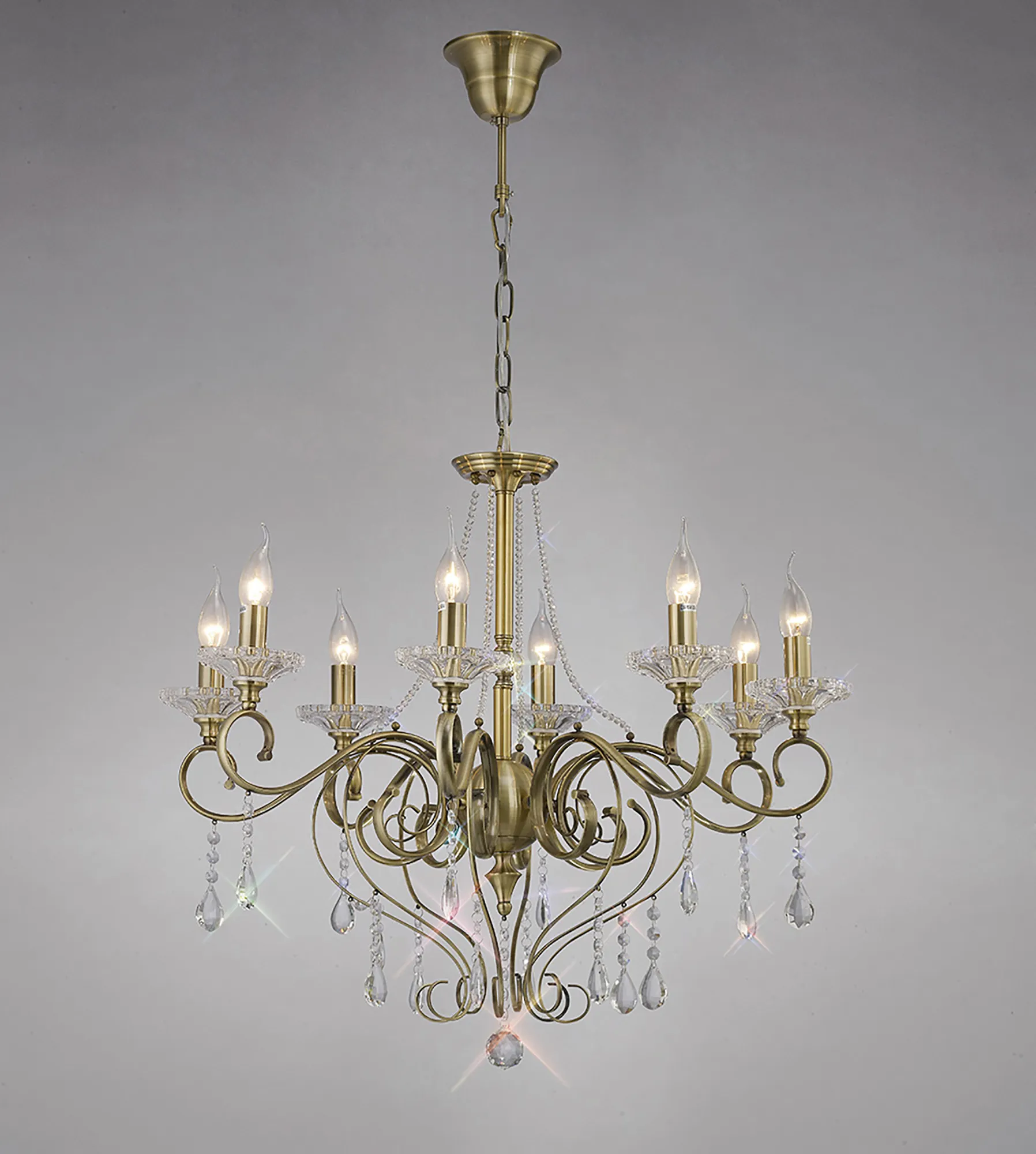 IL32078  Libra Crystal Chandelier 8 Light